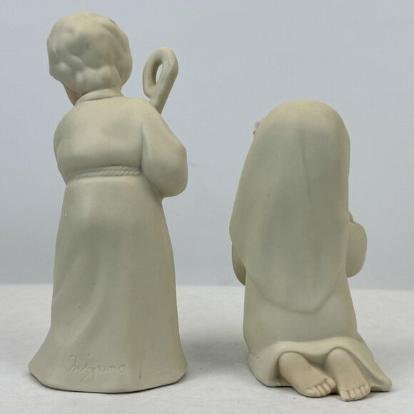 Vintage Homco 1992 Nativity Figurines Mizuno Porcelain Joseph Mary Baby Jesus - Picture 5 of 11